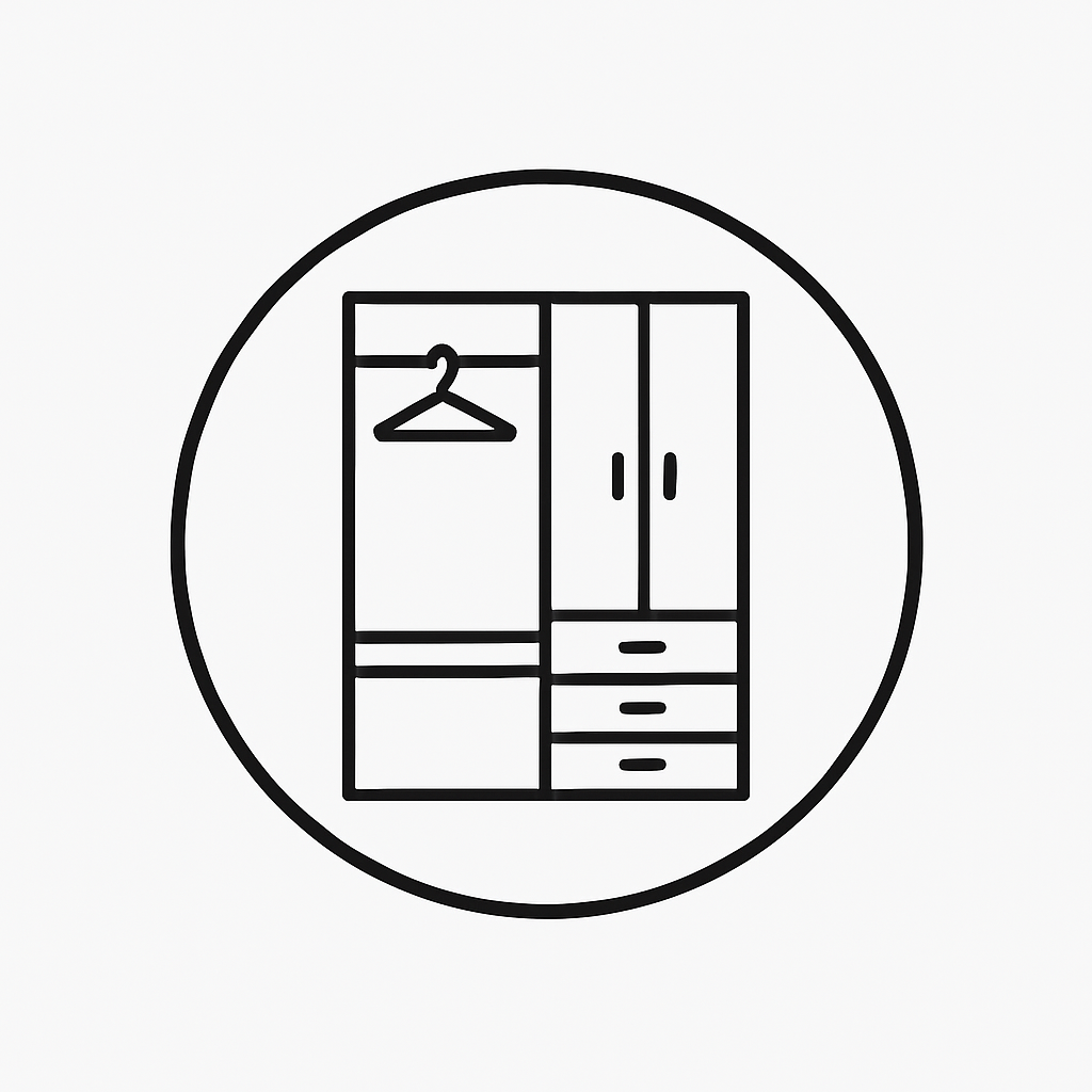 Icono de closet para mantenimiento